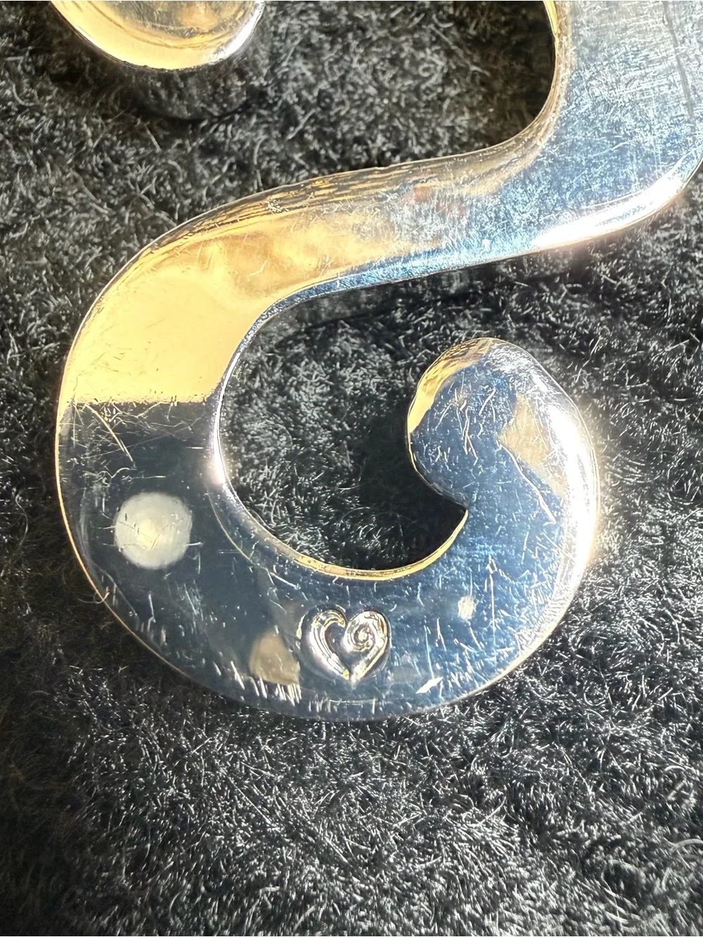 GANZ Silver-Tone 'S' Initial Keyring